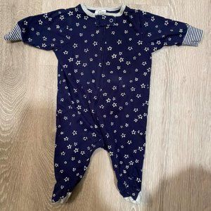Gerber Star Zip Up Pajamas